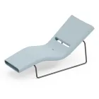 Chaise longue de jardin en polyéthylène de différentes couleurs avec support en métal - Bollo Viadurini