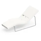 Chaise longue de jardin en polyéthylène de différentes couleurs avec support en métal - Bollo Viadurini