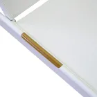 Lit d'enfant en aluminium et textilène avec insert en polywood - Ink Viadurini