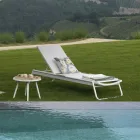 Lit d'enfant en aluminium et textilène avec insert en polywood - Ink Viadurini