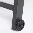 Transat de jardin moderne en aluminium avec roulettes pour l'extérieur - Franz Viadurini