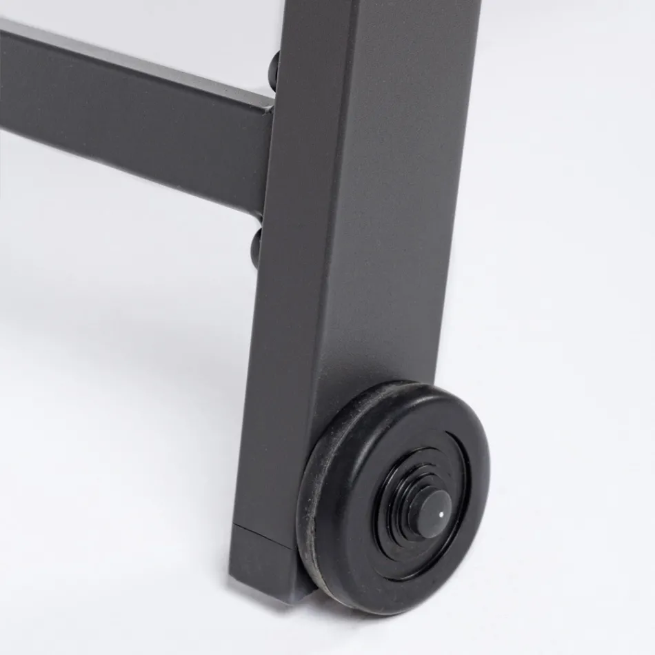 Transat de jardin moderne en aluminium avec roulettes pour l'extérieur - Franz Viadurini