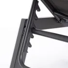 Transat de jardin moderne en aluminium avec roulettes pour l'extérieur - Franz Viadurini