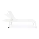 Transat de jardin moderne en aluminium avec roulettes pour l'extérieur - Franz Viadurini