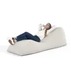 Lit bébé d'intérieur Maestrale en tissu lin blanc Viadurini