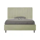 Lit en microfibre 120 x 200 cm à rayures verticales symétriques, fabriqué en Italie - Glove Viadurini