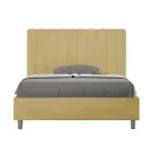 Lit en microfibre 120 x 200 cm à rayures verticales symétriques, fabriqué en Italie - Glove Viadurini