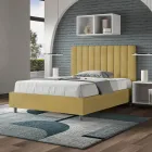 Lit en microfibre 120 x 200 cm à rayures verticales symétriques, fabriqué en Italie - Glove Viadurini