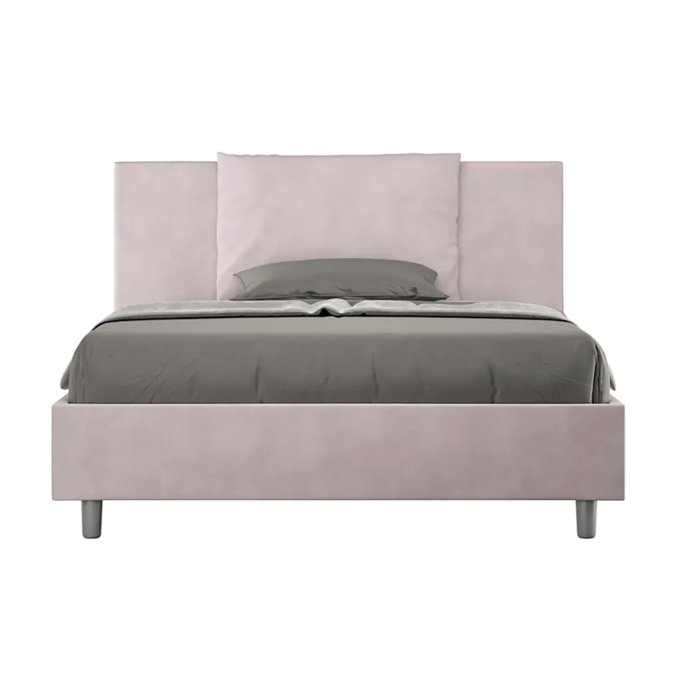 Tête de lit 140x200 cm avec coussins en microfibre, fabriquée en Italie - Olympics Viadurini