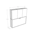 Lit escamotable simple aux compositions variées - Collaboratif Viadurini