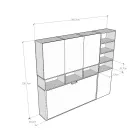 Lit escamotable simple aux compositions variées - Collaboratif Viadurini
