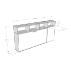 Lit escamotable simple aux compositions variées - Collaboratif Viadurini