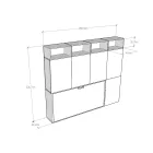 Lit escamotable simple aux compositions variées - Collaboratif Viadurini