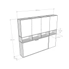 Lit escamotable simple aux compositions variées - Collaboratif Viadurini