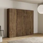 Lit Queen Size avec escamotable vertical et colonne - Magicompare Viadurini