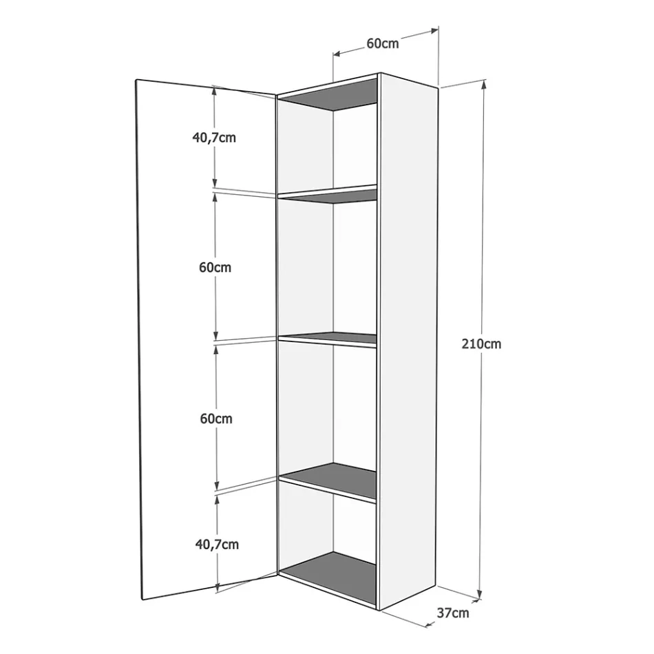 Lit Queen Size avec escamotable vertical et colonne - Magicompare Viadurini