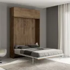Lit Queen Size avec escamotable vertical et unité murale - Magicompare Viadurini