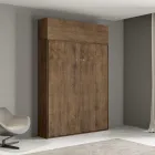 Lit Queen Size avec escamotable vertical et unité murale - Magicompare Viadurini