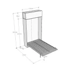 Lit Queen Size avec escamotable vertical et unité murale - Magicompare Viadurini