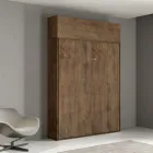 Lit français escamotable vertical avec unité murale - Magicompare Viadurini