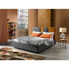 Lit double rembourré moderne avec plis ou design matelassé - Thomas Viadurini