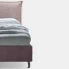 Lit Double 160x190 avec 2 Coussins Moelleux avec Volant Périmétrique - Ernesta Viadurini