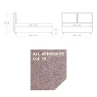 Lit Double 160x190 avec 2 Coussins Moelleux avec Volant Périmétrique - Ernesta Viadurini