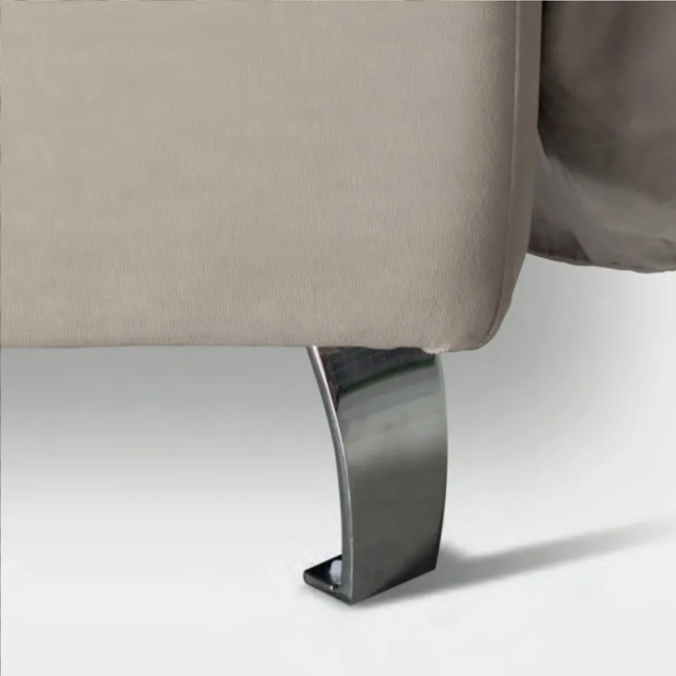 Lit Double 160x190 avec 2 Oreillers Moelleux en Tête de Lit - Tramonti Viadurini