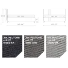 Lit Double 160x190 avec 2 Bandes Bicolores Verticales et Parallèles - Paolo Viadurini