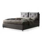 Lit Double 160x190 avec Boutons Décoratifs dans les Coussins - Rayons Viadurini