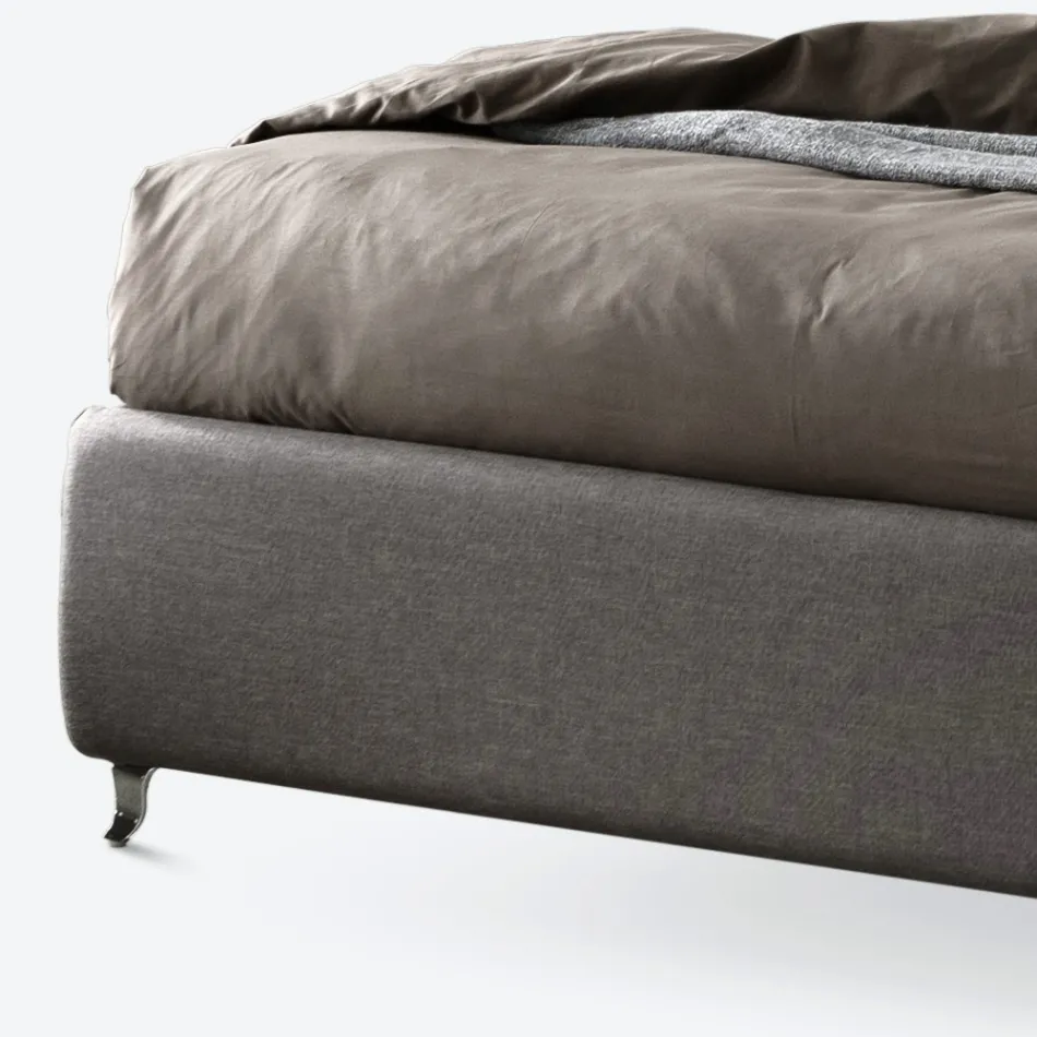 Lit Double 160x190 avec Boutons Décoratifs dans les Coussins - Rayons Viadurini