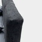 Lit Double 160x190 avec Cordons Verticaux en Relief - Masque Viadurini