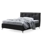 Lit Double 160x190 avec Cordons Verticaux en Relief - Masque Viadurini