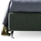 Lit Double 160x190 avec Finition Bicolore Asymétrique - Jasmine Viadurini