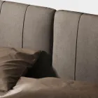 Lit Double 160x190 avec Rembourrage avec Profils Verticaux Cordés - Nices Viadurini