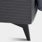 Lit Double 160x190 avec Rembourrage en Forme de Coussin - Brezze Viadurini