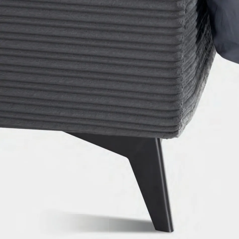 Lit Double 160x190 avec Rembourrage en Forme de Coussin - Brezze Viadurini