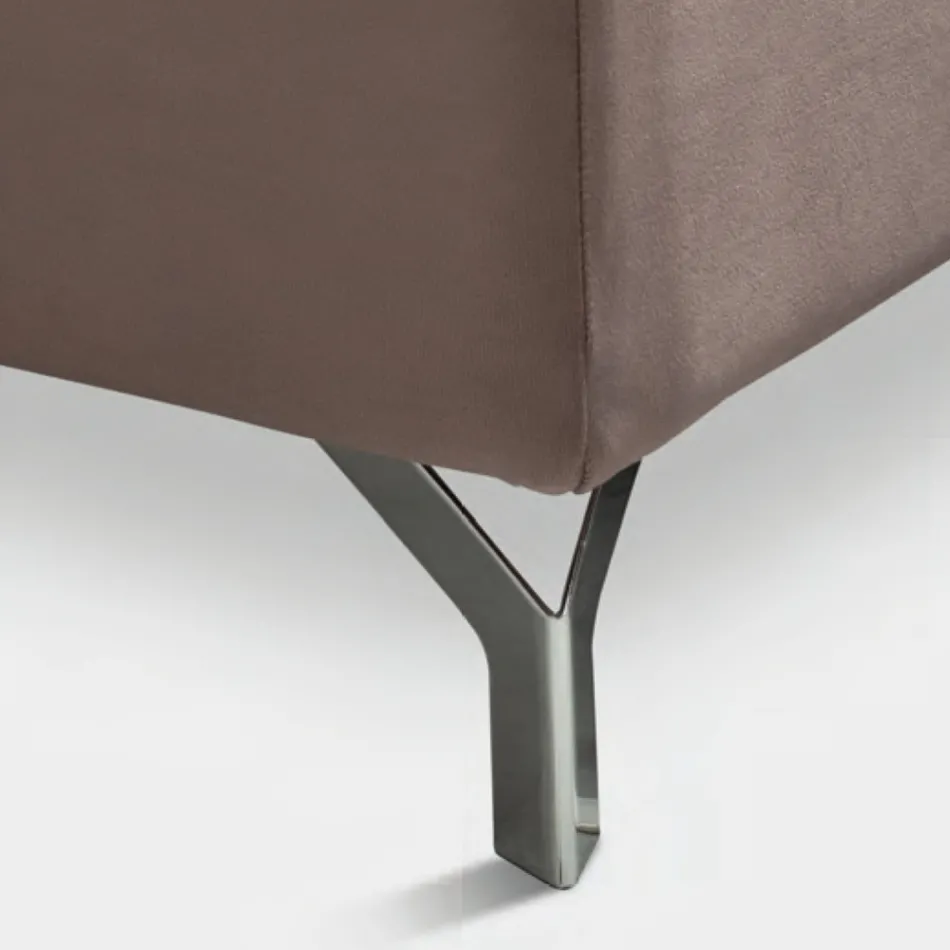 Lit Double 160x190 avec Finition Matelassée Géométrique - Ciottolino Viadurini