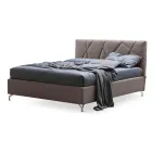 Lit Double 160x190 avec Finition Matelassée Géométrique - Ciottolino Viadurini