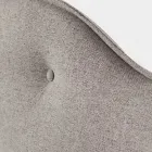 Lit double 160x190 avec tête de lit à volants et boutons - Rest Viadurini