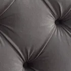 Lit Double 160x190 avec Tête de Lit Haute et Matelassée Made in Italy - Sallie Viadurini