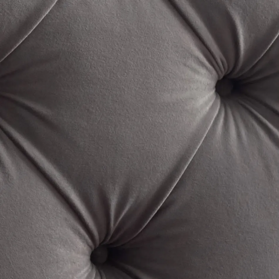 Lit Double 160x190 avec Tête de Lit Haute et Matelassée Made in Italy - Sallie Viadurini