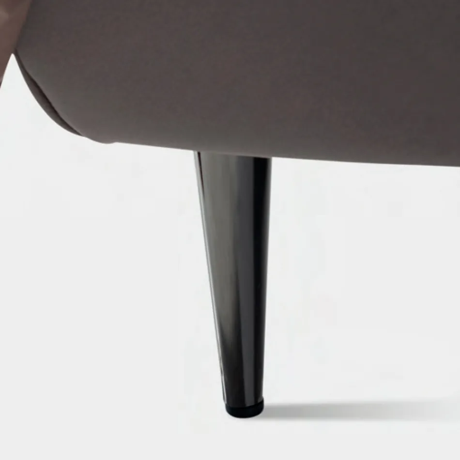 Lit Double 160x190 avec Tête de Lit Haute et Matelassée Made in Italy - Sallie Viadurini