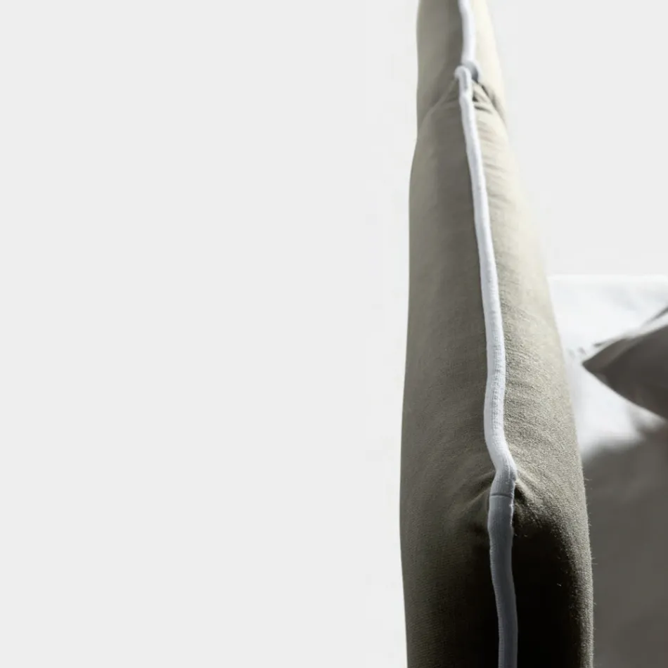 Lit double 160x190 avec tête de lit à séparation centrale Fabriqué en Italie - Celesti Viadurini