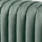 Lit double 160x190 avec matelassage à bandes étroites multi-rayures - Meduse Viadurini