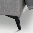 Lit Double 160x190 avec Matelassage Courbes Croisées - Tournesol Viadurini