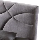 Lit Double 160x190 avec Matelassage Courbes Croisées - Tournesol Viadurini