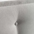 Lit Double 160x190 en Tissu avec Tête de Lit à Boutons Fabriqué en Italie - Dreams Viadurini