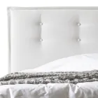 Lit Double 160x190 en Tissu avec Tête de Lit à Boutons Fabriqué en Italie - Dreams Viadurini