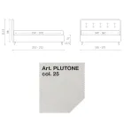 Lit Double 160x190 en Tissu avec Tête de Lit à Boutons Fabriqué en Italie - Dreams Viadurini